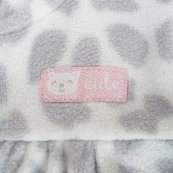 Carter Girl's Fleece Onesie with Hood - 6 months - Picture 2 of 5